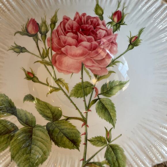 Soho Loft Spring Floral Melamine Bowls 7.5in Shabby Chic Set of 4 NEW - Picture 12 of 14